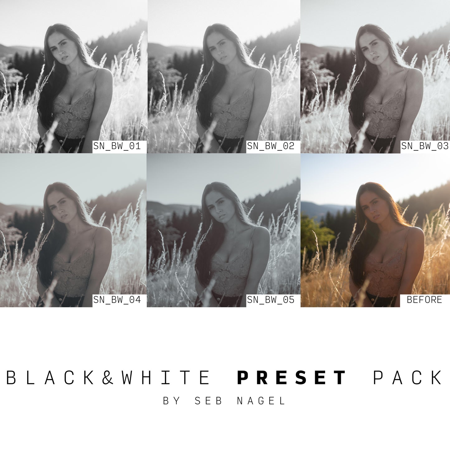SEB NAGEL Black & White Lightroom Preset Pack